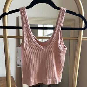 NWT out from under for urban outfitters nude colored ribbed tank top brami (M) ✨